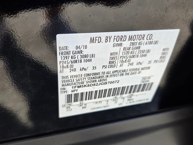 2018 Ford Explorer XLT