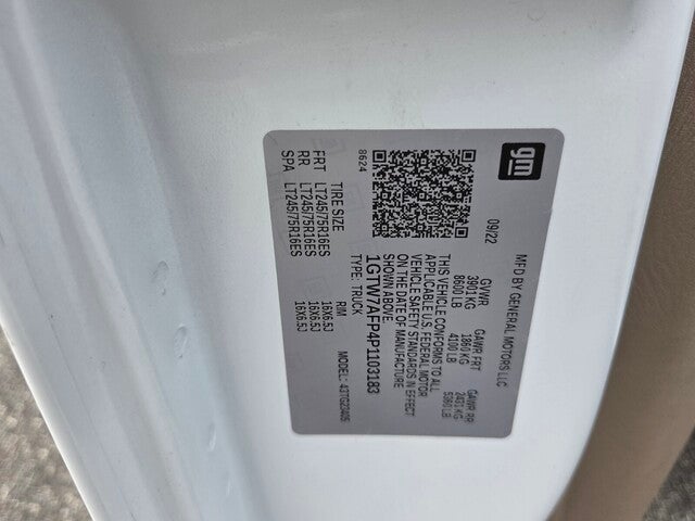 2023 GMC Savana 2500 Work Van