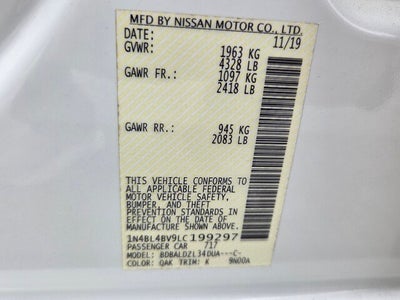 2020 Nissan Altima 2.5 S