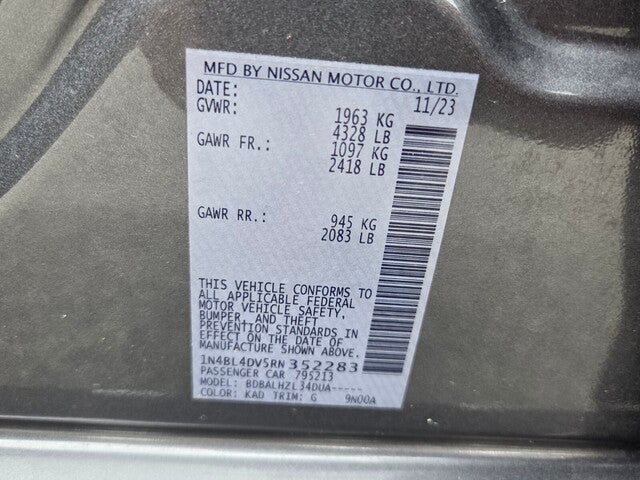 2024 Nissan Altima 2.5 SV