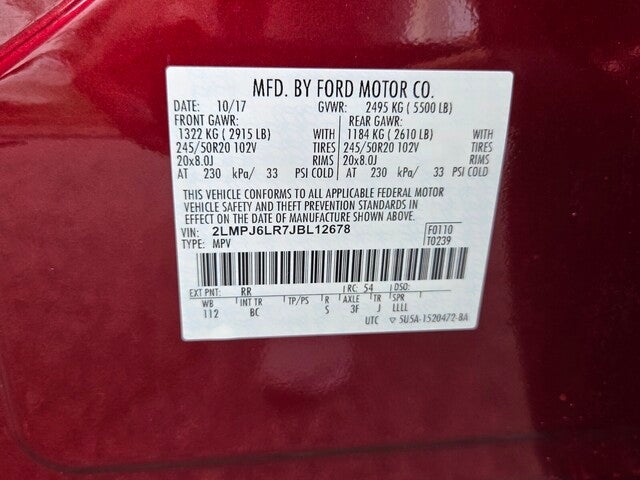 2018 Lincoln MKX Reserve