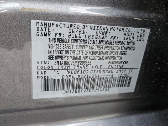 2021 Nissan Sentra SV