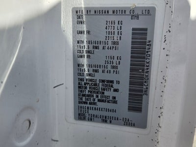 2019 Nissan NV200 SV