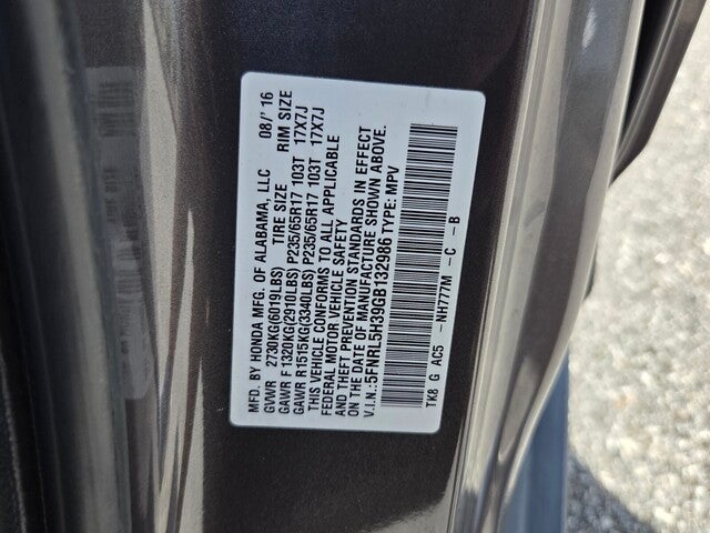 2016 Honda Odyssey SE