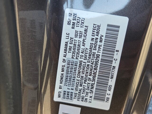 2012 Honda Odyssey EX-L