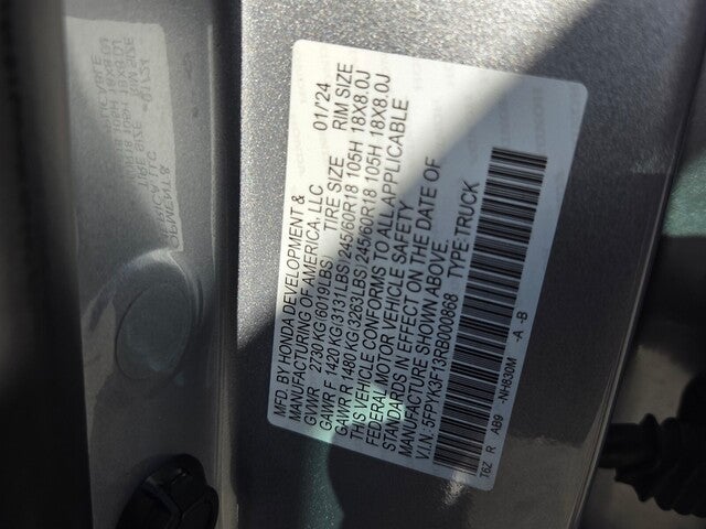 2024 Honda Ridgeline Sport