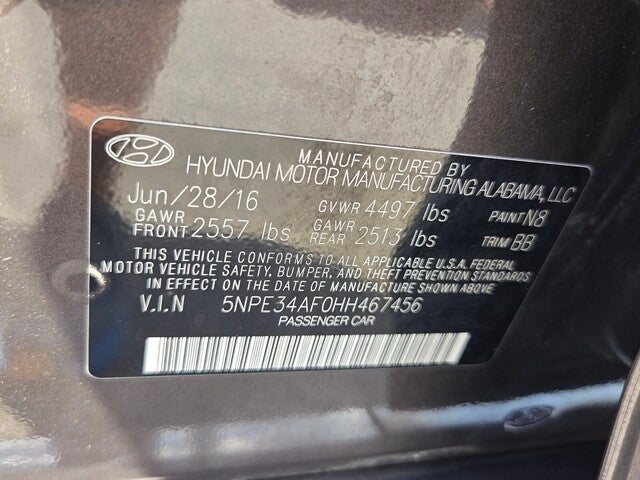 2017 Hyundai Sonata Limited