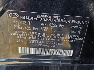 2013 Hyundai Sonata GLS