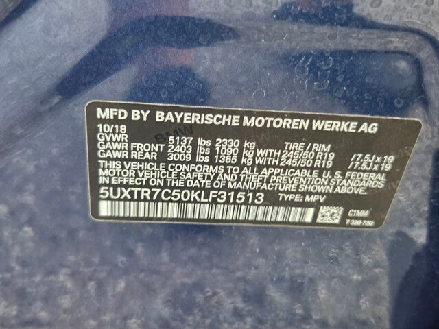 2019 BMW X3 sDrive30i