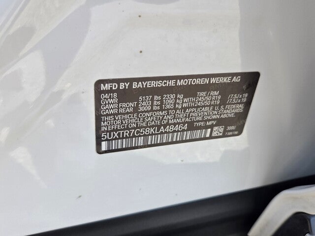 2019 BMW X3 sDrive30i