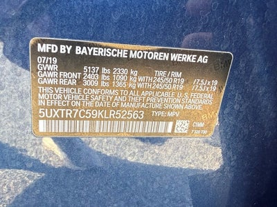 2019 BMW X3 sDrive30i