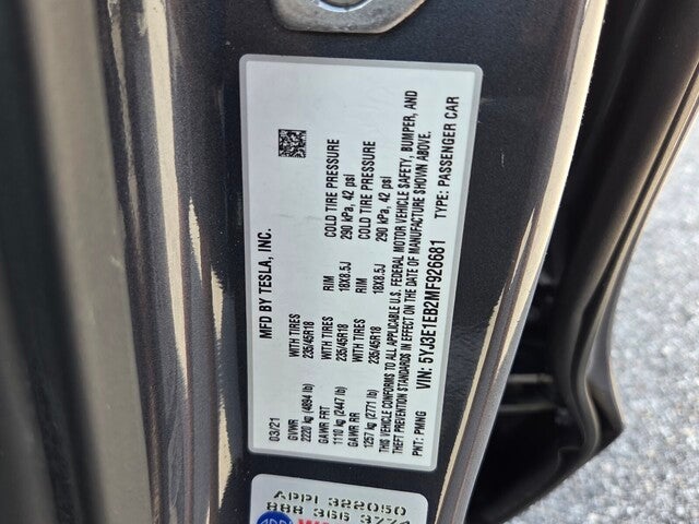 2021 Tesla Model 3 Long Range