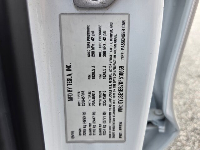 2019 Tesla Model 3 Long Range