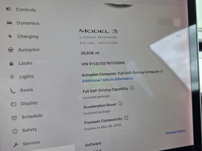 2019 Tesla Model 3 Long Range