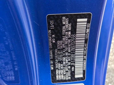 2022 Subaru BRZ Limited