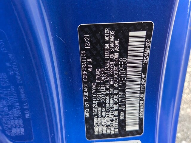 2022 Subaru BRZ Limited