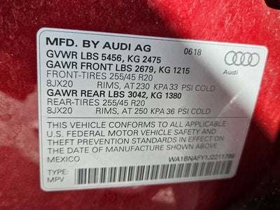 2018 Audi Q5 2.0T Premium Plus quattro