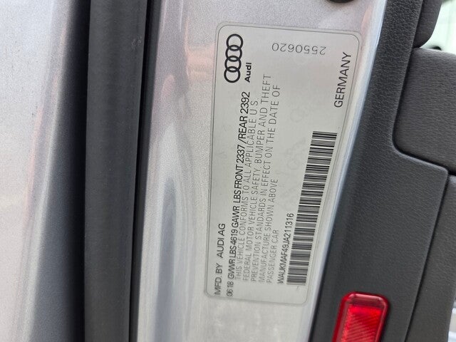 2018 Audi A4 2.0T ultra Premium